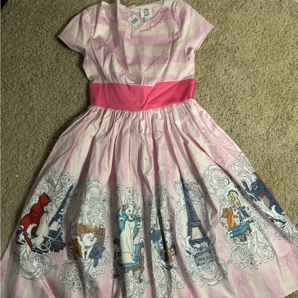 Disney Dresses Disney Dress Shop Dress Nwt Aristocats Pink Cat